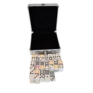 Double 12 Dominoes Set and Case